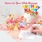 Musical Birthday Card 3D Pop Up with Light Blow Out LED Candle and Plays Happy Birthday Music Surprise Greeting Cards Gifts for Women Rose Gold